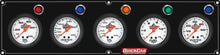 Load image into Gallery viewer, Quickcar Racing 5 Gauge Panel OP/WT/OT/FP15/WP Black 61-6766