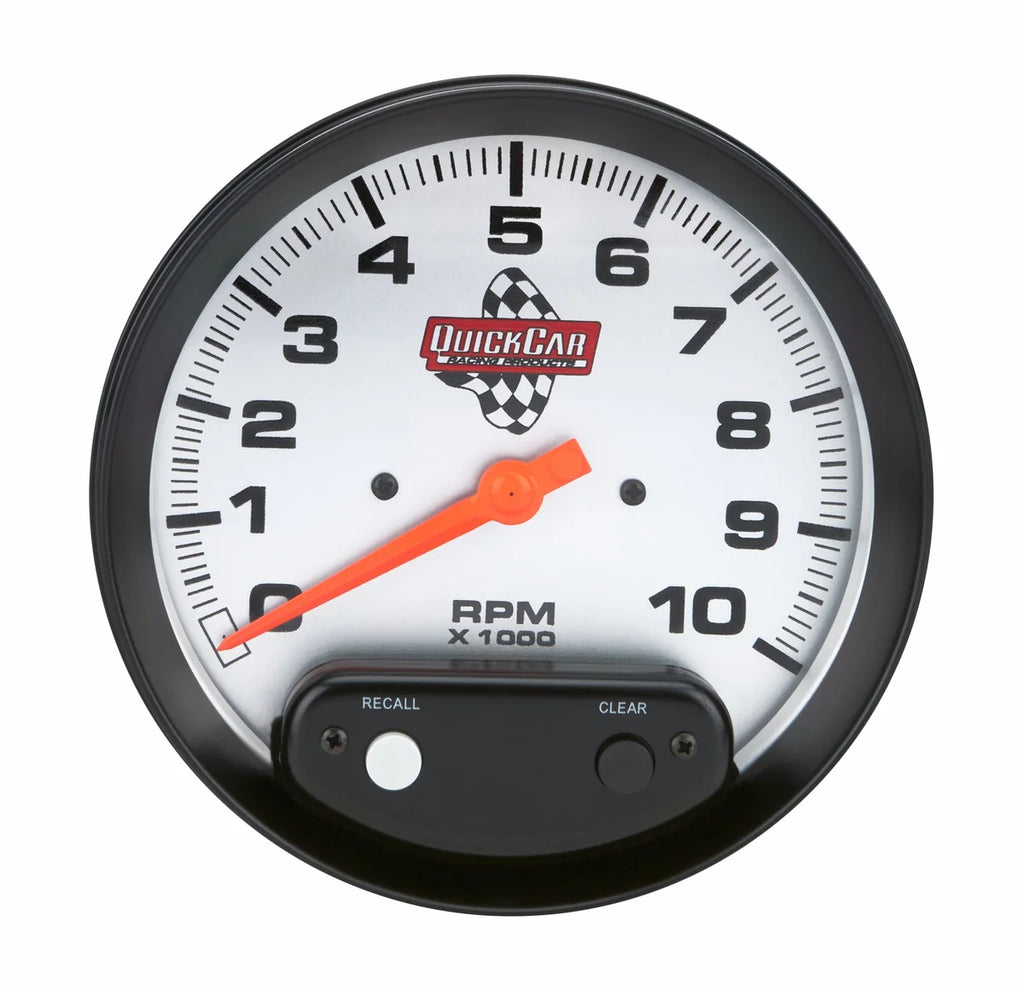 Quickcar Racing 5in Tach w/Memory 10k 611-6001