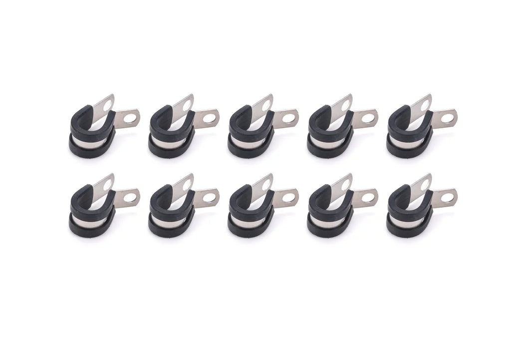 Quickcar Racing Adel Line Clamps Alum 1/2in 10pk 66-834