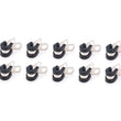 Load image into Gallery viewer, Quickcar Racing Adel Line Clamps Alum 1/4in 10pk 66-830