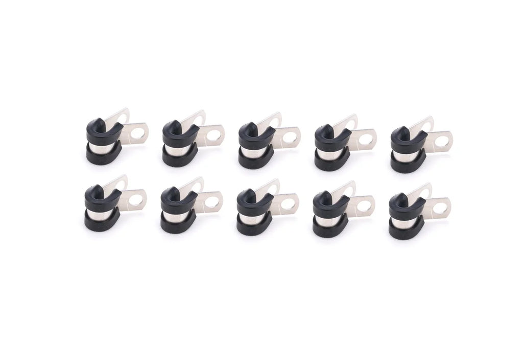 Quickcar Racing Adel Line Clamps Alum 1/4in 10pk 66-830