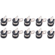 Load image into Gallery viewer, Quickcar Racing Adel Line Clamps Alum 3/8in 10pk 66-832