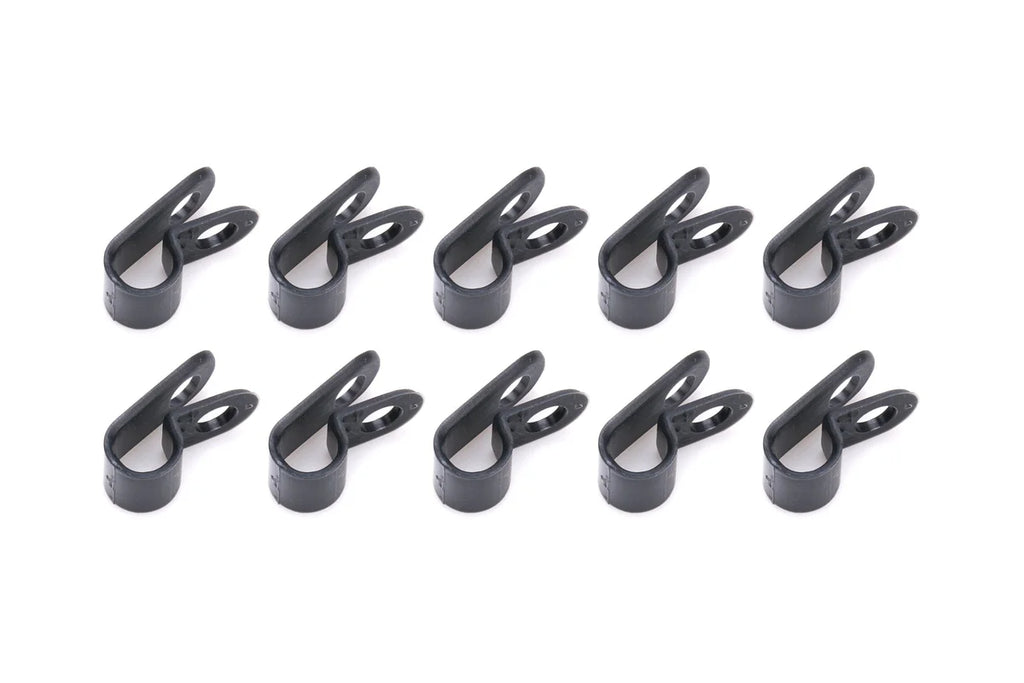Quickcar Racing Adel Line Clamps Nylon 1/4in 10pk 66-810