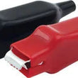 Load image into Gallery viewer, Quickcar Racing Alligator Clamps Red &amp; Black (Pair) 50-435