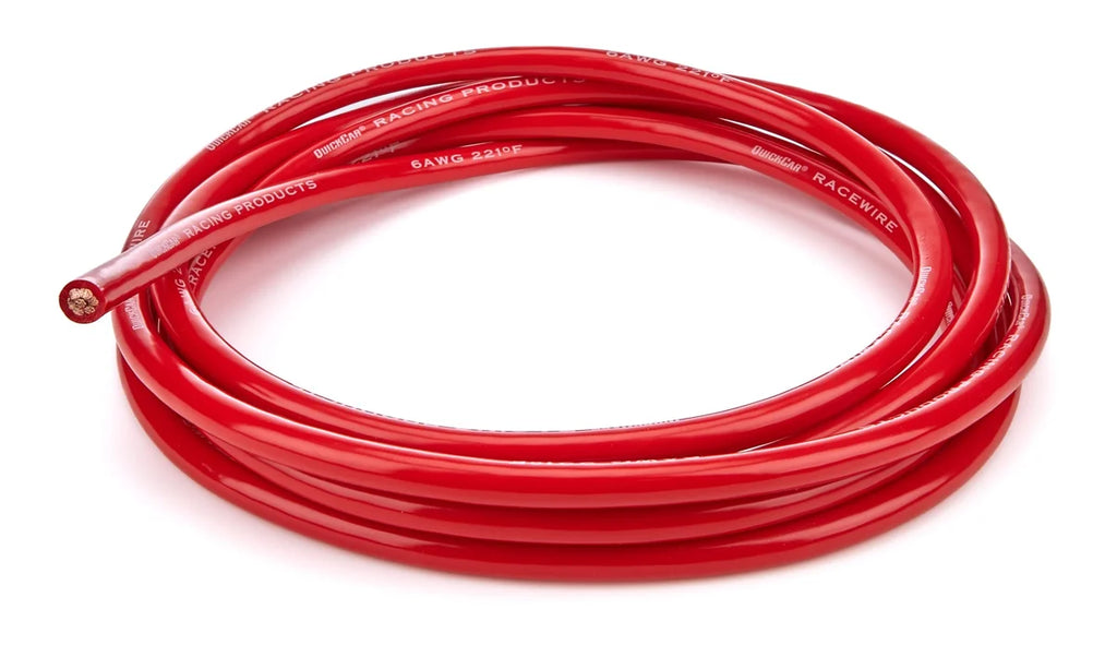 Quickcar Racing Battery Cable  6 Gauge Red  10ft Length 57-2601