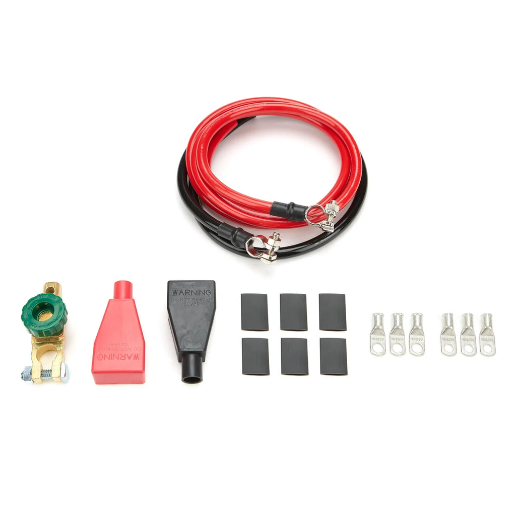 Quickcar Racing Battery Cable Kit 2 Ga. 6ft Red & 3ft Black 57-002