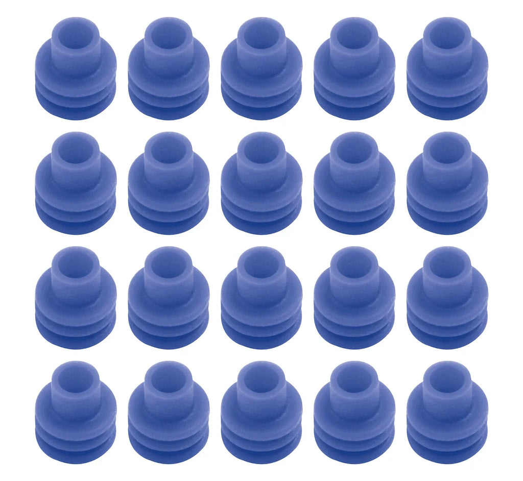 Quickcar Racing Blue Weatherpack Seals 20 pack 50-303-20