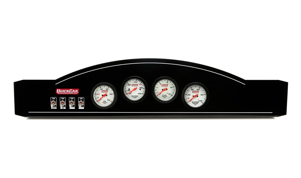 Quickcar Racing Dash Panel Ext OP/WT/ FP/WP Sng Ign Dual Pckup 61-826-034