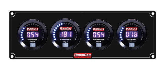 Quickcar Racing Digital 3-1 Gauge Panel OP/WT/FP100 67-3048