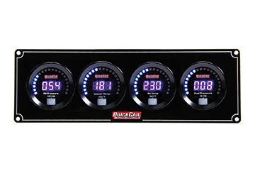 Quickcar Racing Digital 4-Gauge Panel OP/WT/OT/FP 67-4021