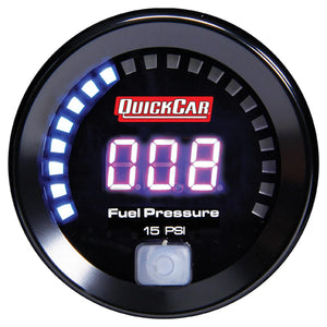 Quickcar Racing Digital Fuel Pressure Gauge 0-15 67-000