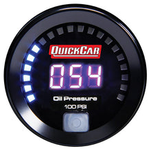 Load image into Gallery viewer, Quickcar Racing Digital Oil Pressure Gauge 0-100 67-003