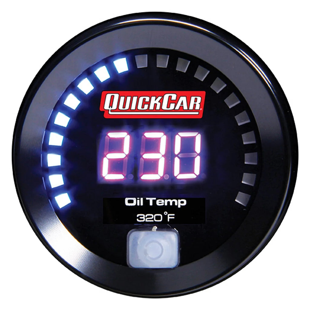 Quickcar Racing Digital Oil Temperature Gauge 100-320 67-009