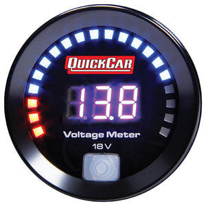 Quickcar Racing Digital Volt Gauge 8-18 67-007