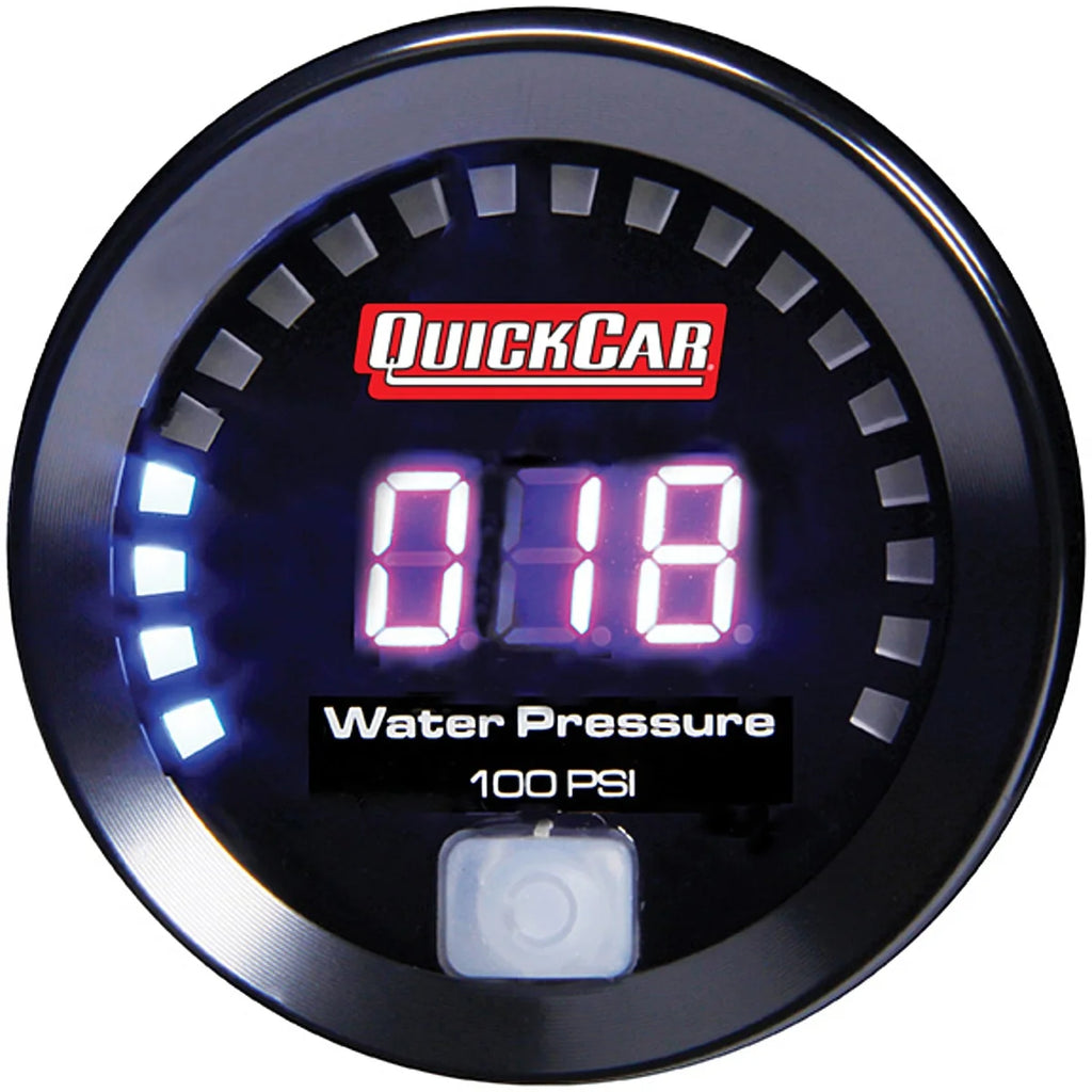 Quickcar Racing Digital Water Pressure Gauge 0-100 67-008