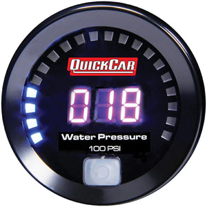 Quickcar Racing Digital Water Pressure Gauge 0-100 67-008