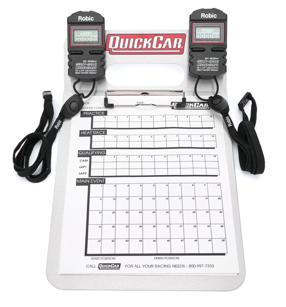Quickcar Racing Dual Timing Clipboard 51-070