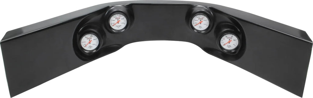 Quickcar Racing Extreme 4-Gauge Molded Dash OP/WT/OT/FP Black 61-7724