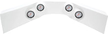 Load image into Gallery viewer, Quickcar Racing Extreme 4-Gauge Molded Dash OP/WT/OT/FP White 61-7024