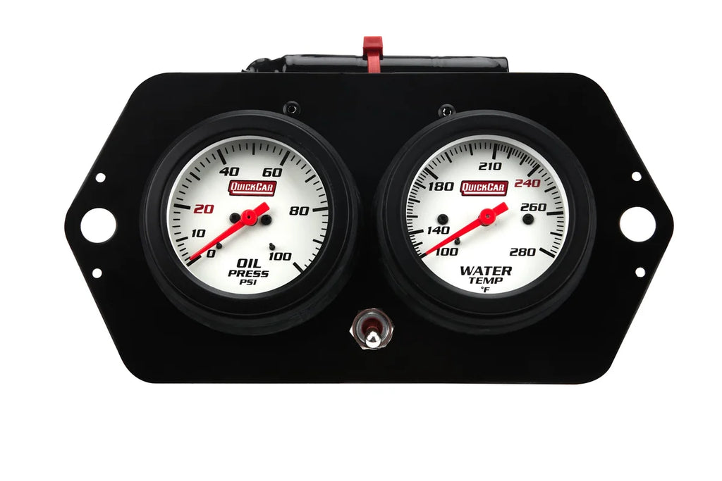 Quickcar Racing Extreme QuickCar Sprint Gauge Panel OP/WT 61-7705