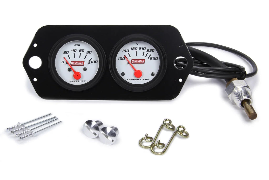 Quickcar Racing Gauge Panel 2in Open Wheel 61-2204