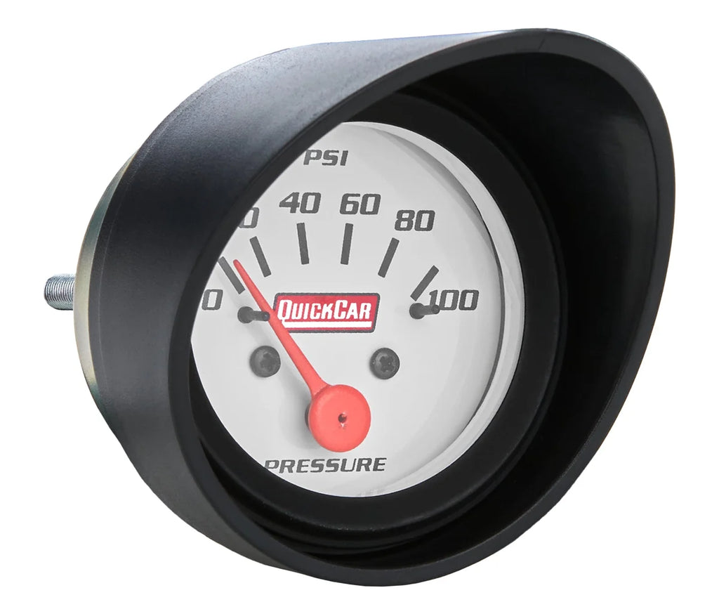 Quickcar Racing Gauge Visor Black 2-1/16in Gauges 61-216