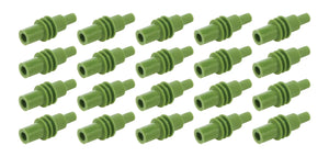 Quickcar Racing Green Cavity Plug Weatherpack 20 pack 50-305-20