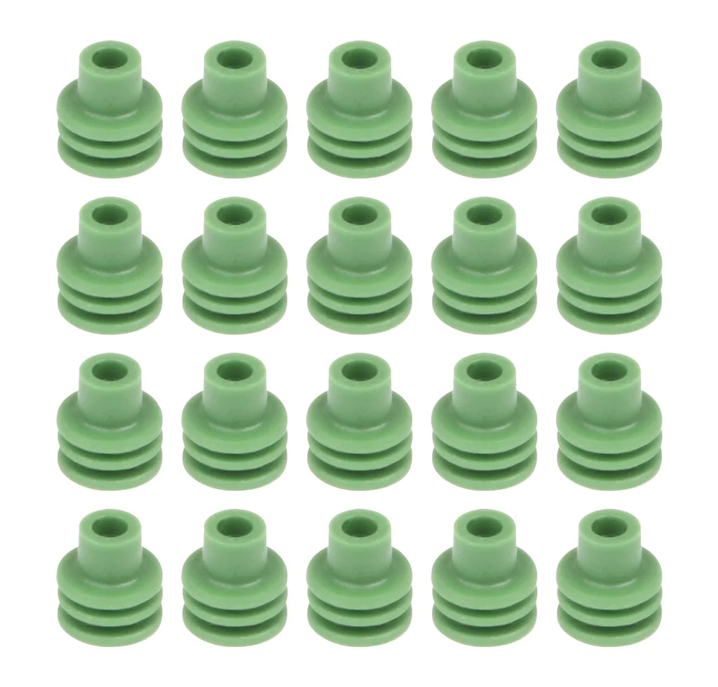 Quickcar Racing Green Weatherpack Seals 20 pack 50-302-20