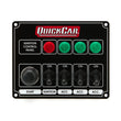 Load image into Gallery viewer, Quickcar Racing Ignition Panel Black w/ 3 Acc. &amp; Lights 50-826