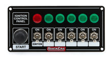 Load image into Gallery viewer, Quickcar Racing Ignition Panel Blk w/ Start But. 5 Acc. &amp; Ligh 50-866