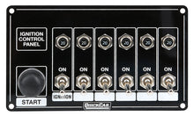 Load image into Gallery viewer, Quickcar Racing Ignition Panel Blk w/ Start But. 5 Acc. Circut 50-868