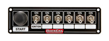 Load image into Gallery viewer, Quickcar Racing Ignition Panel Blk. w/ Start But. 5 Acc. 50-865