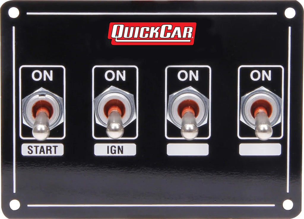 Quickcar Racing Ignition Panel Extreme 4 Switch Dual Ignition 50-7411