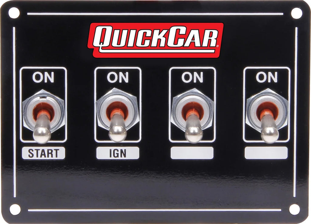 Quickcar Racing Ignition Panel Extreme 4 Switch w/ Pigtail 50-740