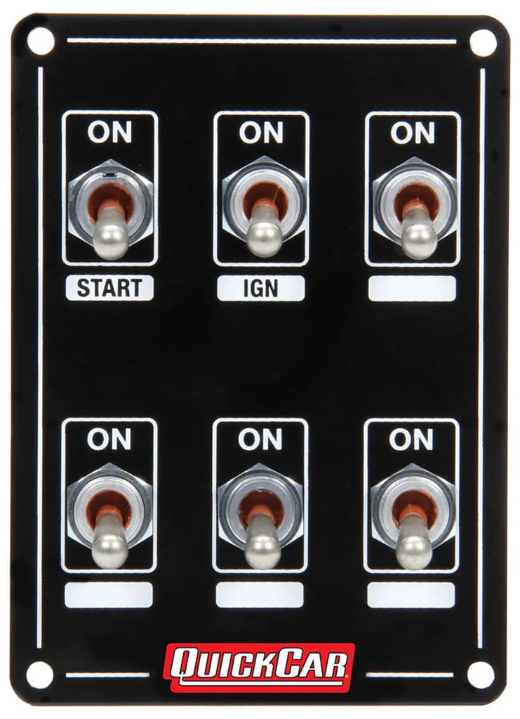 Quickcar Racing Ignition Panel Extreme 6 Switch Dual Ignition 50-7611