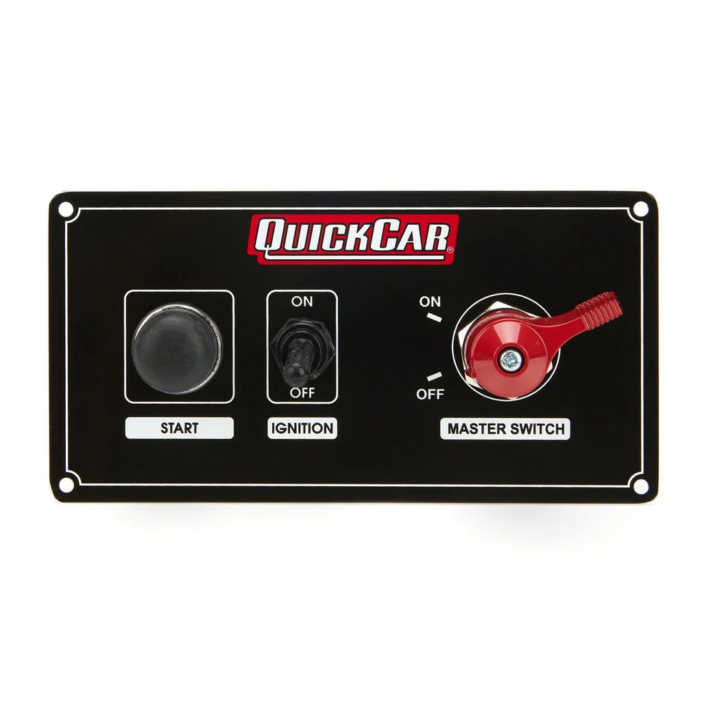 Quickcar Racing Ignition Panel w/ MSD & 1 Acc. Switch 55-8022