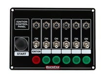 Load image into Gallery viewer, Quickcar Racing Ignition Panel w/Start But. 5 Acc. Circut Brkr 50-869