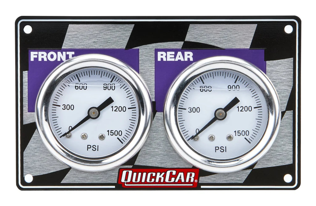 Quickcar Racing Mini Brake Bias Gauge Panel Horizontal 61-103