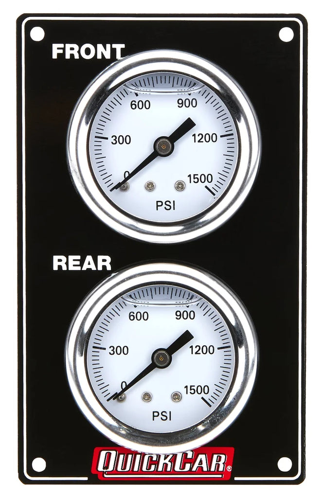 Quickcar Racing Mini Brake Bias Gauge Panel Vertical Black 61-105