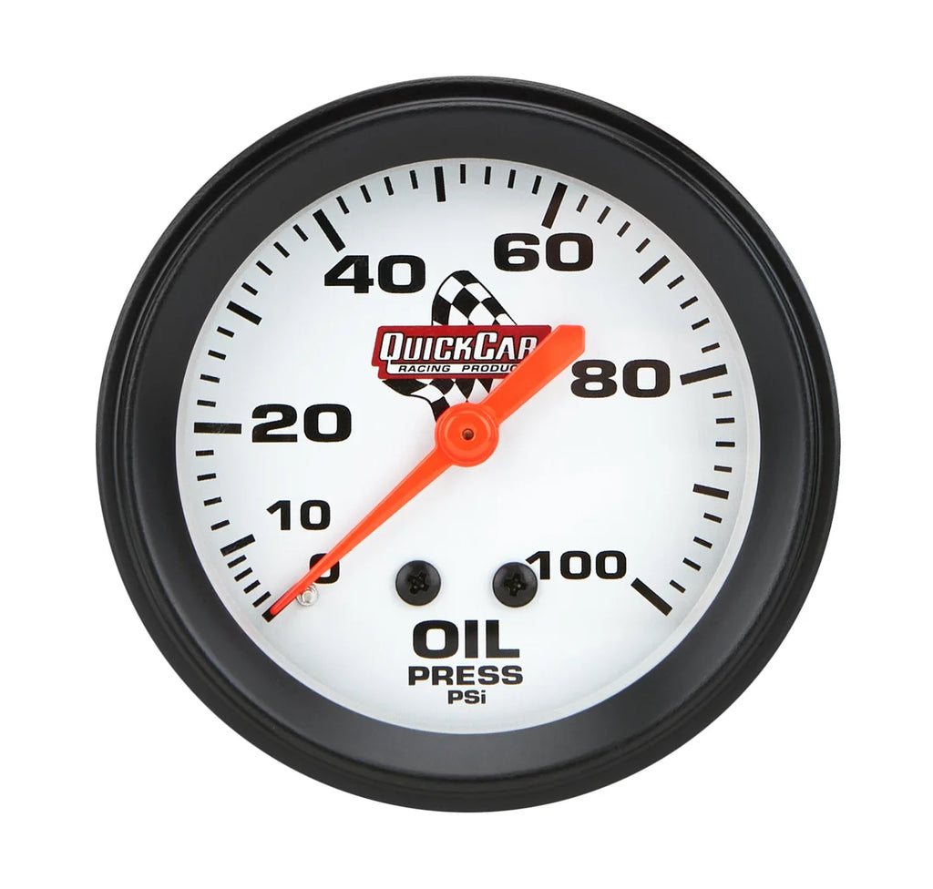 Quickcar Racing Oil Pressure Gauge 2-5/8in 611-6003
