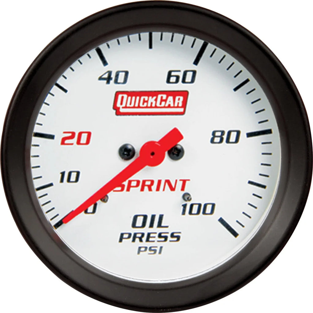 Quickcar Racing Oil Pressure Sprint Gauge Only 611-6004