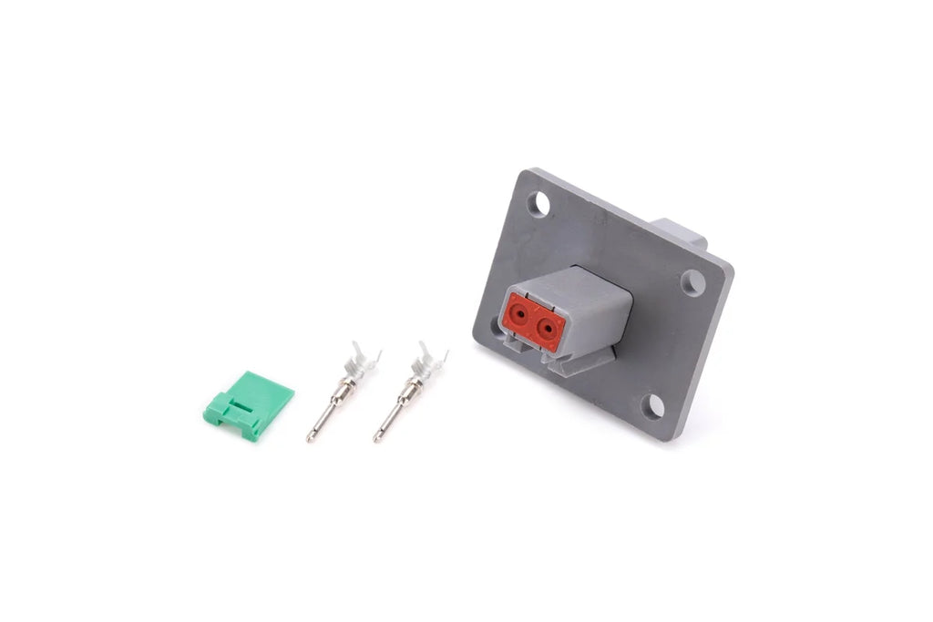 Quickcar Racing Plug Deutsch 2 Pin Receptacle w/Flange 71-327