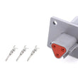 Load image into Gallery viewer, Quickcar Racing Plug Deutsch 3 Pin Receptacle w/Flange 71-337