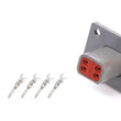 Load image into Gallery viewer, Quickcar Racing Plug Deutsch 4 Pin Receptacle w/Flange 71-347