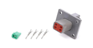 Quickcar Racing Plug Deutsch 4 Pin Receptacle w/Flange 71-347