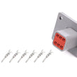 Load image into Gallery viewer, Quickcar Racing Plug Deutsch 6 Pin Receptacle w/Flange 71-367