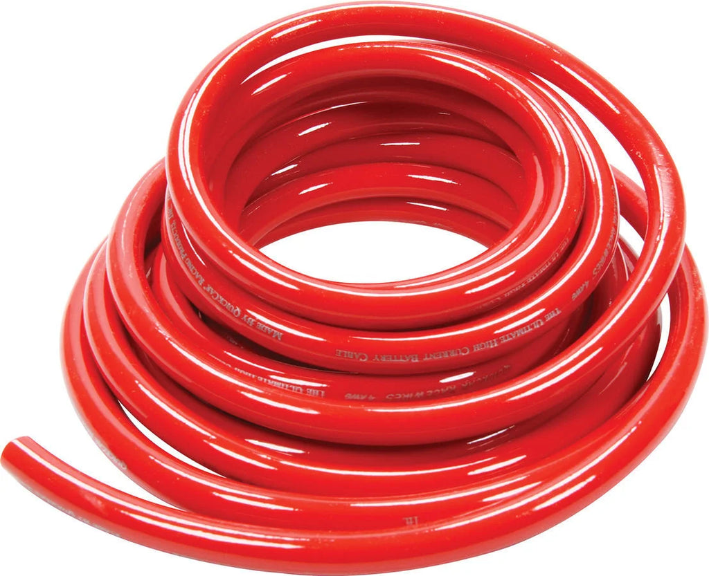 Quickcar Racing Power Cable 4 Gauge Red 15Ft 57-1541