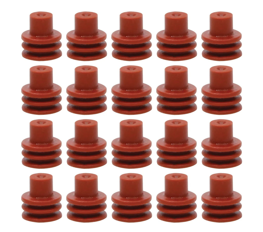 Quickcar Racing Red Weatherpack Seals 20 pack 50-304-20