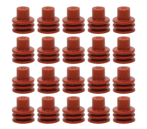 Quickcar Racing Red Weatherpack Seals 20 pack 50-304-20