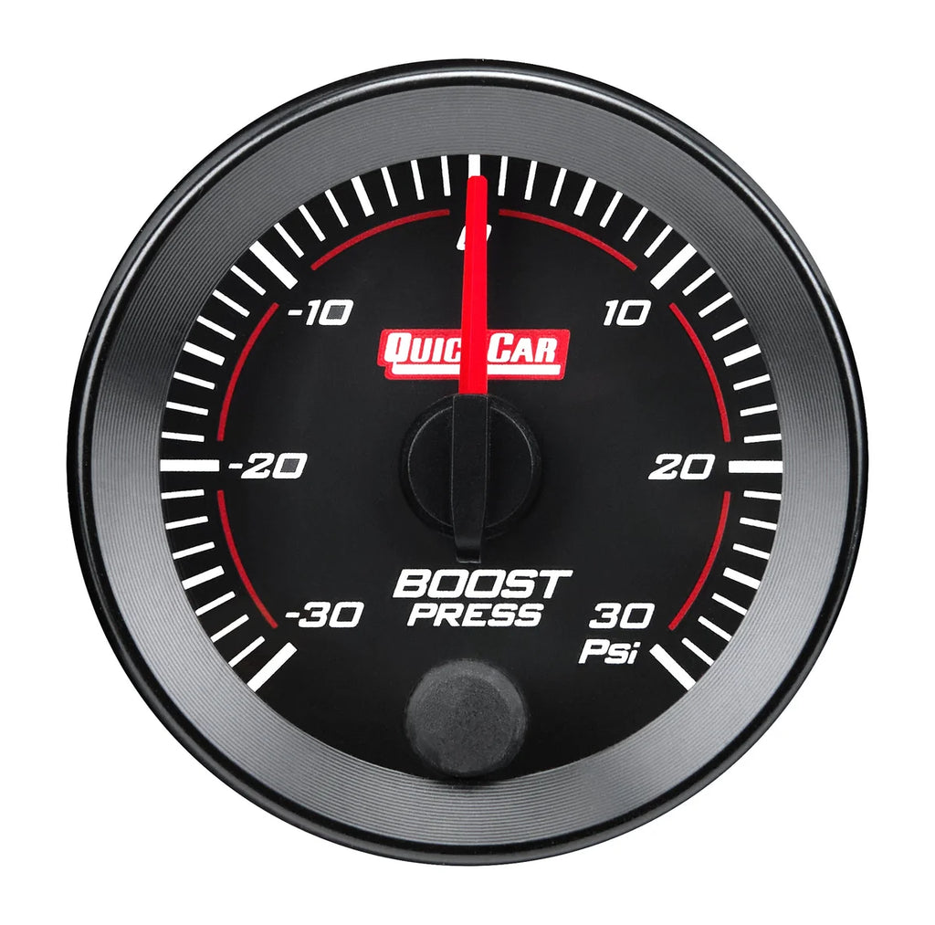 Quickcar Racing RedLine  Gauge 2-1/16in Boost  -30/30psi 65-012